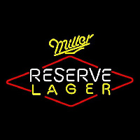 Miller Reserve Lager Beer Sign Neonskylt