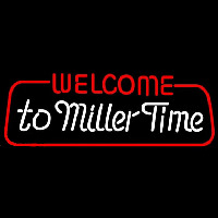 Miller welcome to time Beer Sign Neonskylt