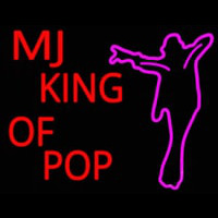 Mj King Of Pop Neonskylt