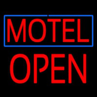 Motel Block Open Neonskylt