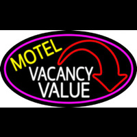 Motel Vacancy Value With Arrow Neonskylt