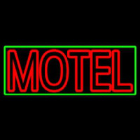 Motel With Green Border Neonskylt