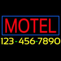 Motel With Phone Number Neonskylt