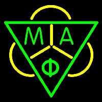 Mu Alpha Phi Logo Neonskylt