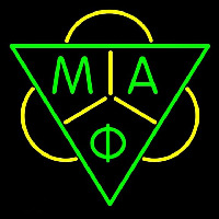 Mu Alpha Phi Logo Neonskylt