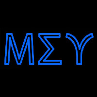 Mu Sigma Upsilon Neonskylt