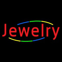 Multicolored Deco Style Jewelry Neonskylt