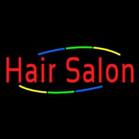 Multicolored Hair Salon Neonskylt