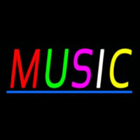 Multicolored Music 2 Neonskylt