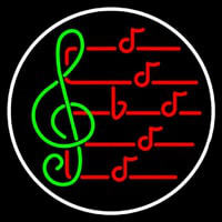 Music Note Neonskylt