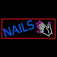 Nails With Hand Logo Neonskylt