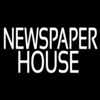 Newspaper House Neonskylt