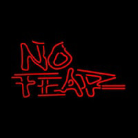 No Fear Logo Neonskylt