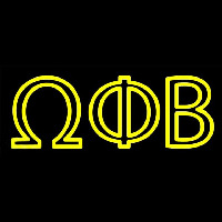 Omega Phi Beta Neonskylt