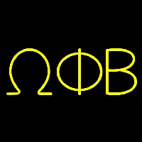 Omega Phi Beta Neonskylt