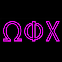 Omega Phi Chi Neonskylt