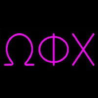 Omega Phi Chi Neonskylt