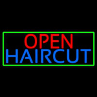 Open Haircut Neonskylt