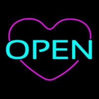 Open Heart Neonskylt