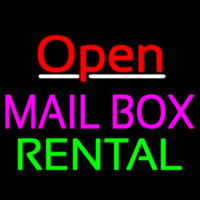 Open Mailbo  Rental Neonskylt