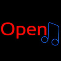 Open Music Tone Neonskylt