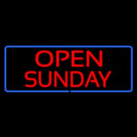 Open Sunday Neonskylt