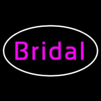 Oval Bridal Cursive Neonskylt