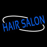 Oval Hair Salon Neonskylt