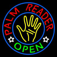 Palm Reader Open Circle Neonskylt