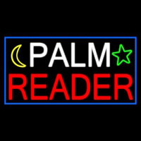 Palm Reader With Blue Border Neonskylt