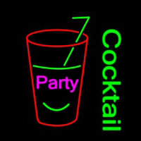 Party Cock Tail Neonskylt