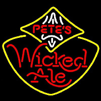 Petes Wicked Ale Beer Sign Neonskylt