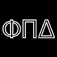 Phi Pi Delta Neonskylt