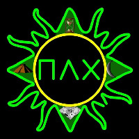 Pi Lambda Chi Latina Greek Logo Neonskylt