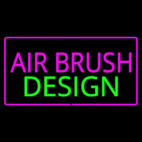 Pink Airbrush Design With Pink Border Neonskylt