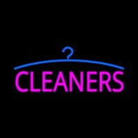 Pink Cleaners Logo Neonskylt