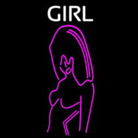 Pink Girl Strip Club Neonskylt