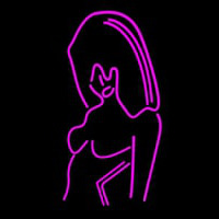 Pink Girl Strip Club Neonskylt