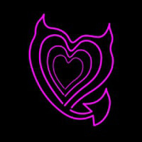 Pink Heart Neonskylt