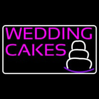 Pink Wedding Cakes Neonskylt