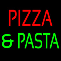 Pizza And Pasta Red And Green Neonskylt