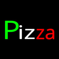 Pizza Italian Flag Colors Neonskylt