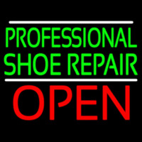 Professional Shoe Repair Open Neonskylt