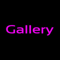 Purple Cursive Gallery Neonskylt