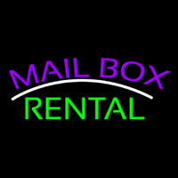 Purple Mailbo  Green Rental Block 1 Neonskylt