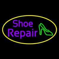 Purple Shoe Repair Sandal Neonskylt