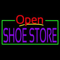 Purple Shoe Store Open Neonskylt