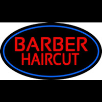 Red Barber Haircuts Neonskylt