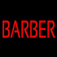 Red Barber Neonskylt