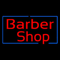 Red Barber Shop Border Neonskylt